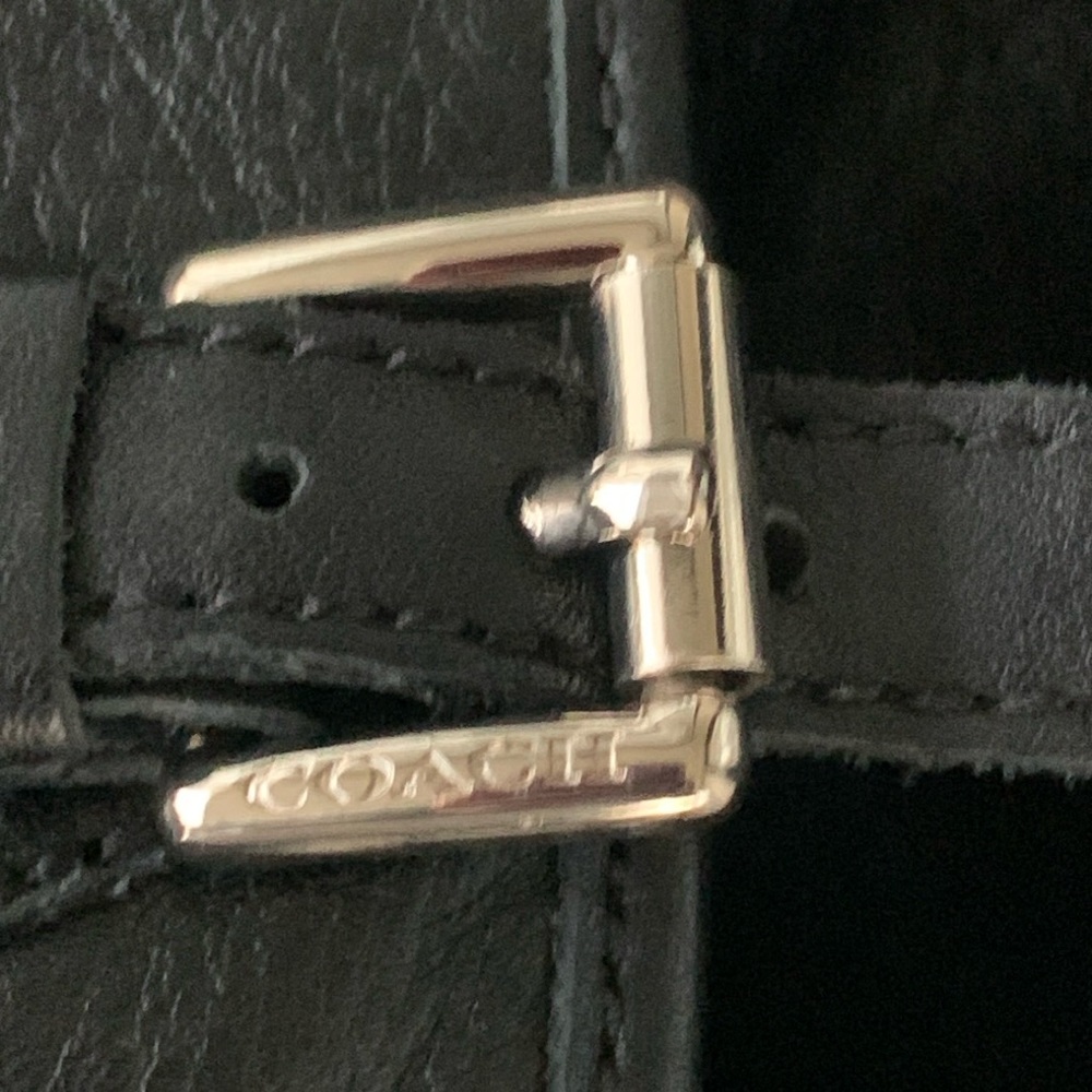 COACH Sleek Black Over The Knee High Palmera 2 Boots - Picture 13 of 16